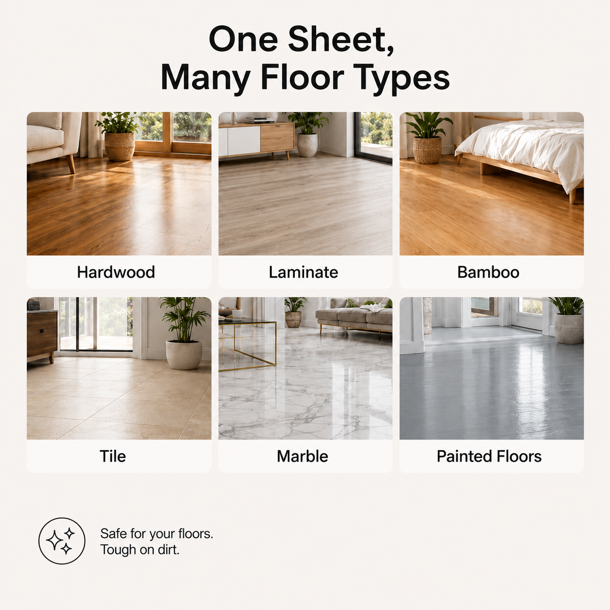 Purivora Home Dissolvable Floor Cleaning Sheets – 60 Count