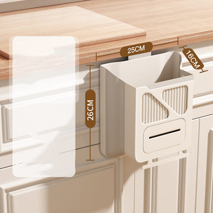 Foldable Hanging Trash Can – Space Saving, Leak Proof & Easy to Clean🧼